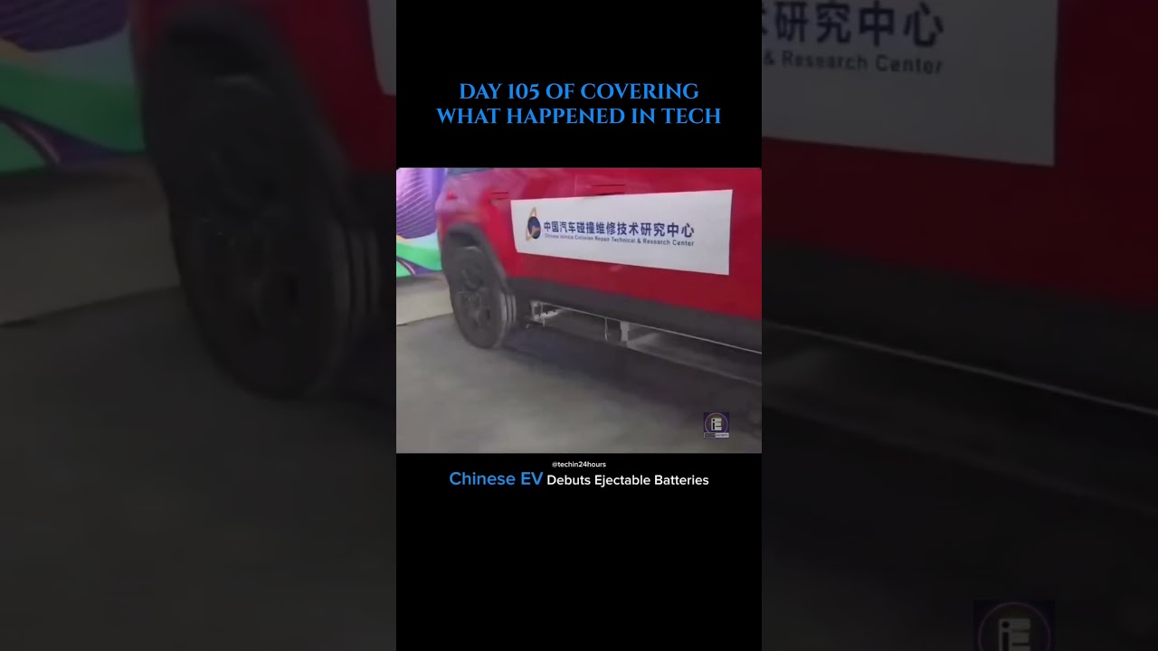 World&rsquo;s First Self-Ejecting EV Battery?!🔥 #shorts #science #technology