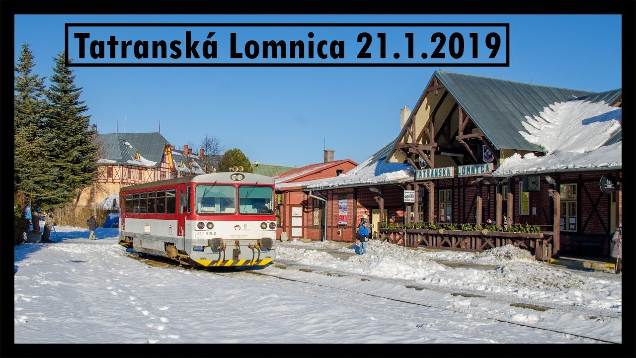 Vlaky Tatranská Lomnica 21.1.2019