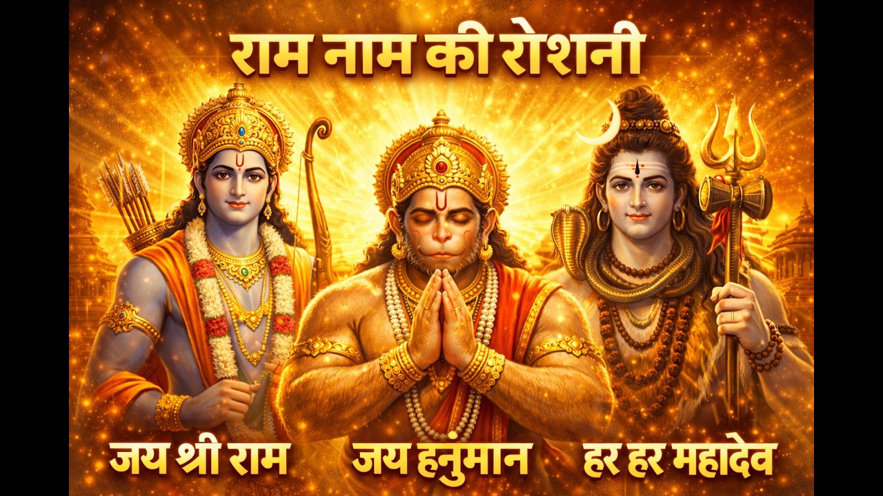 राम नाम की रोशनी ✨ | जय श्री राम • जय हनुमान • हर हर महादेव | Powerful Bhajan #bhajan #ram