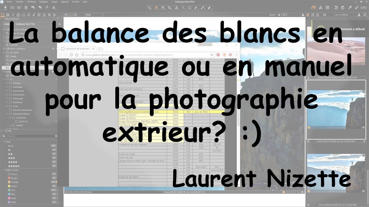 Comment régler la balance des blancs en extérieur