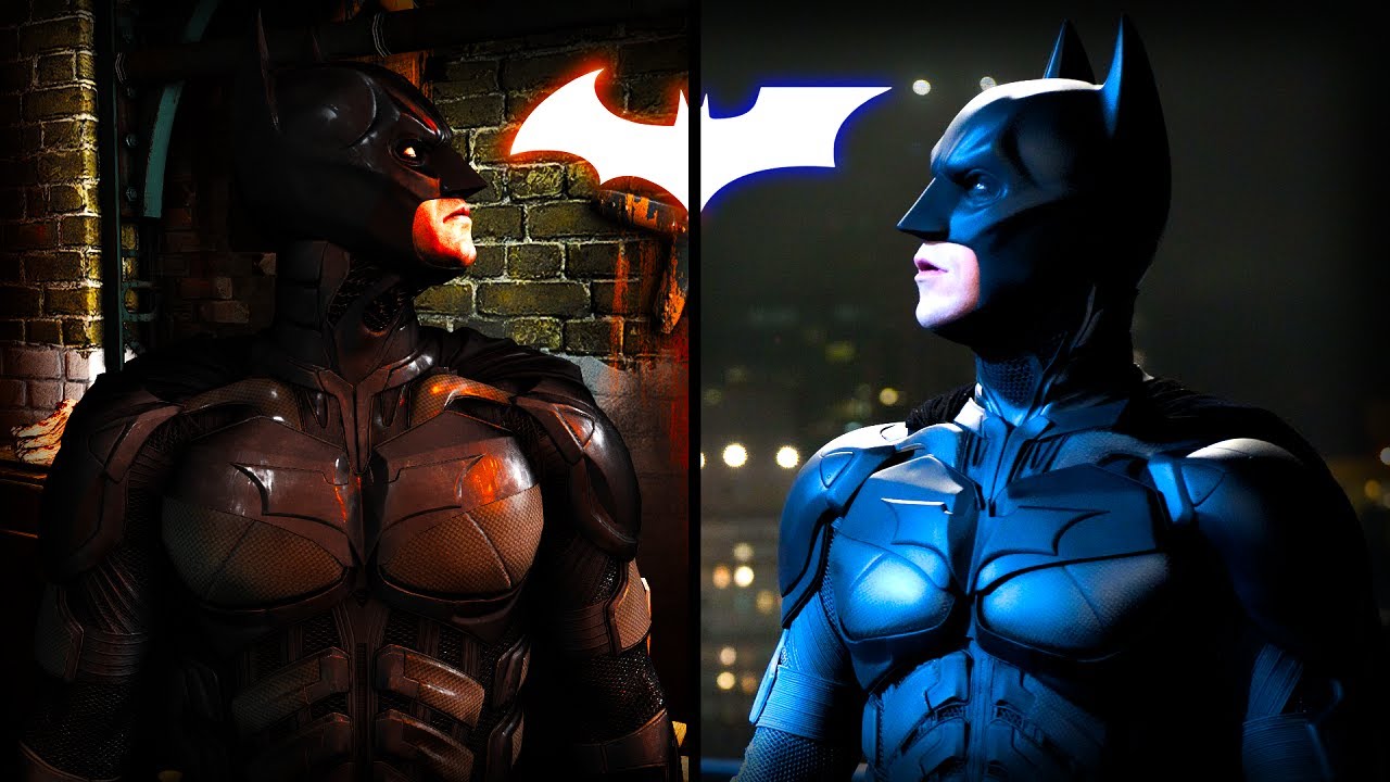 COMPARISON: hostages scene from The Dark Knight in Batman: Arkham Knight!