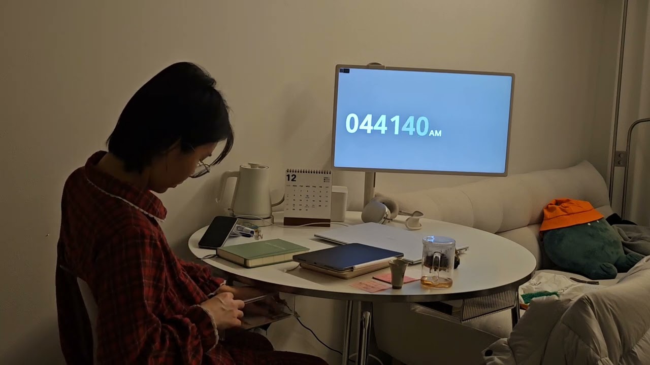 겨울 새벽 미라클 모닝 스터디윗미 2시간30분 STUDY WITH ME 2HR 30MIN