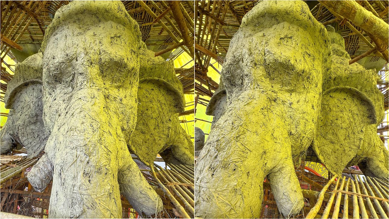 Khairatabad Ganesh Face’s Matti Work Started | Khairatabad Ganesh 2025  69 Feet Making #ganesh 