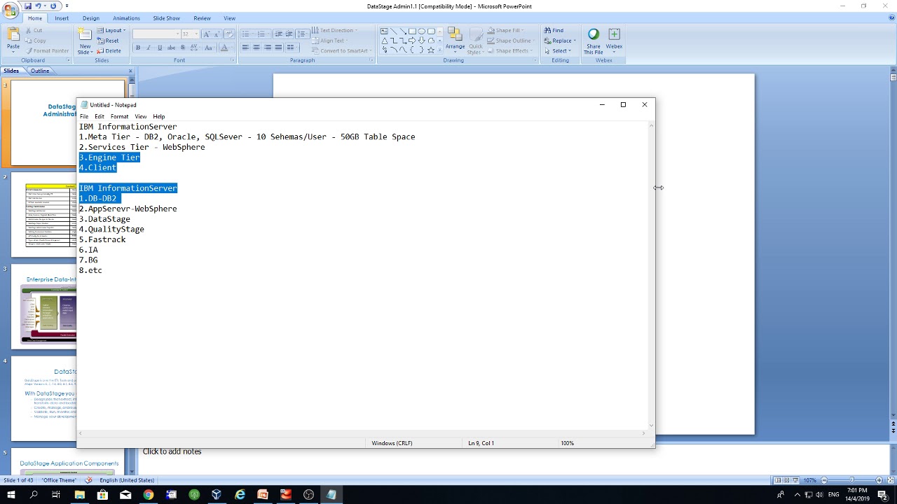3.DataStage Admin - Introduction, Tiers & Components