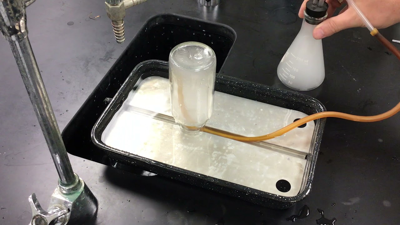Collection of Hydrogen by Water Displacement