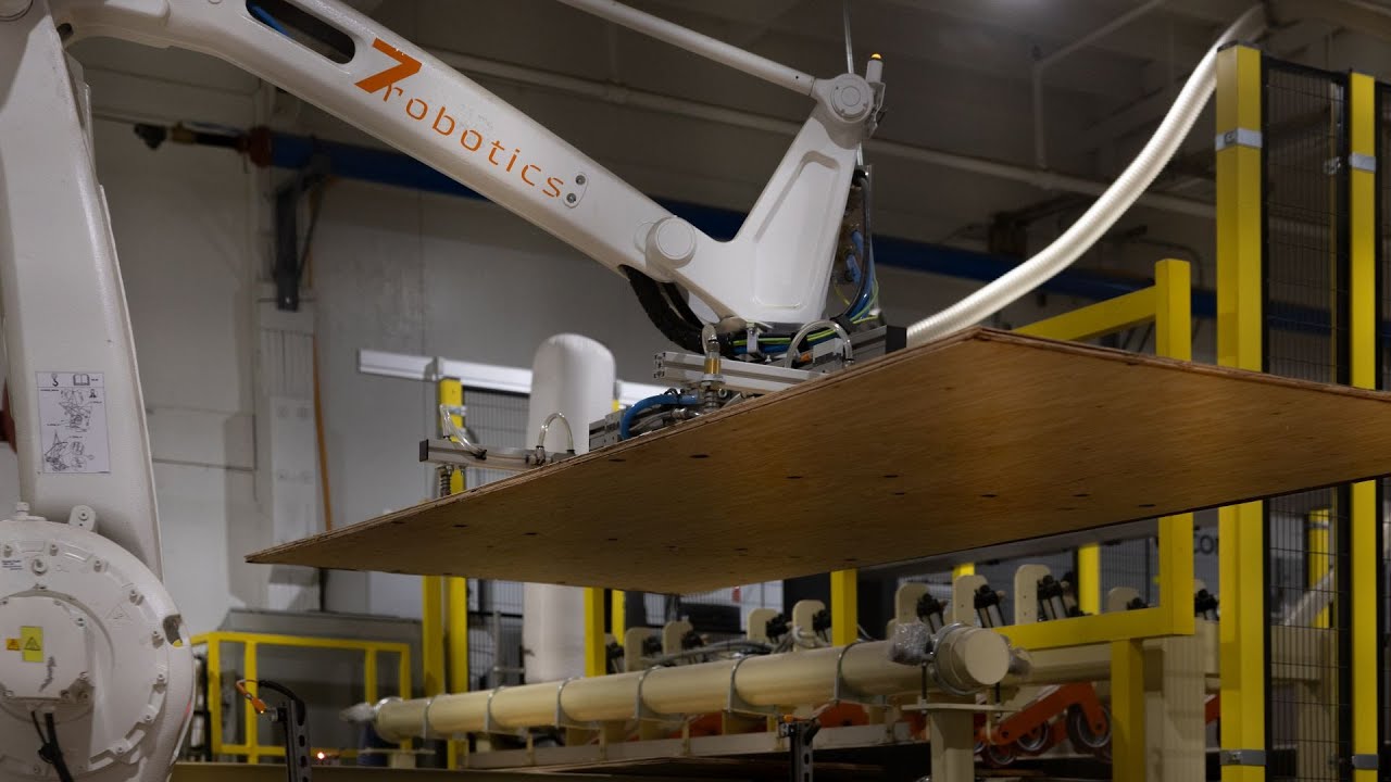 Robotic Plywood Panel Repair Line