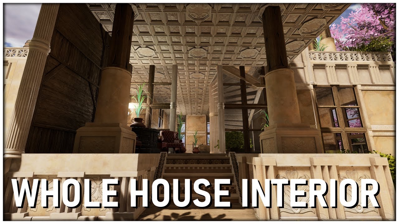 Ark Survival Ascended: Greek House Interior Decorating Design