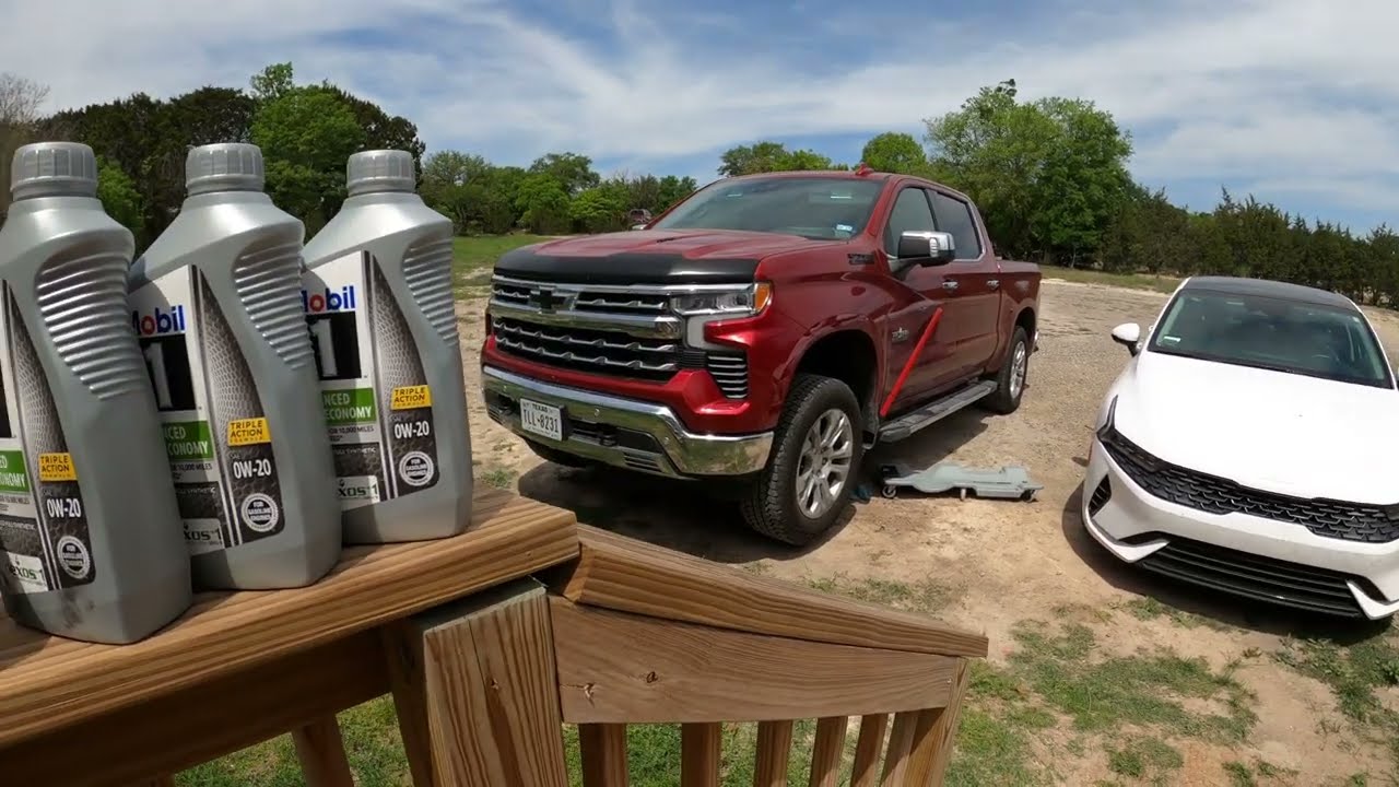 Oil change 2019-2024 Chevy Silverado 1500 #howto