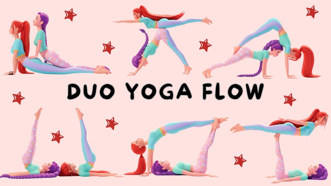 Kids Duo yoga poses | Best partner yoga poses with Rumi & Mira | Kpop demon Hunters