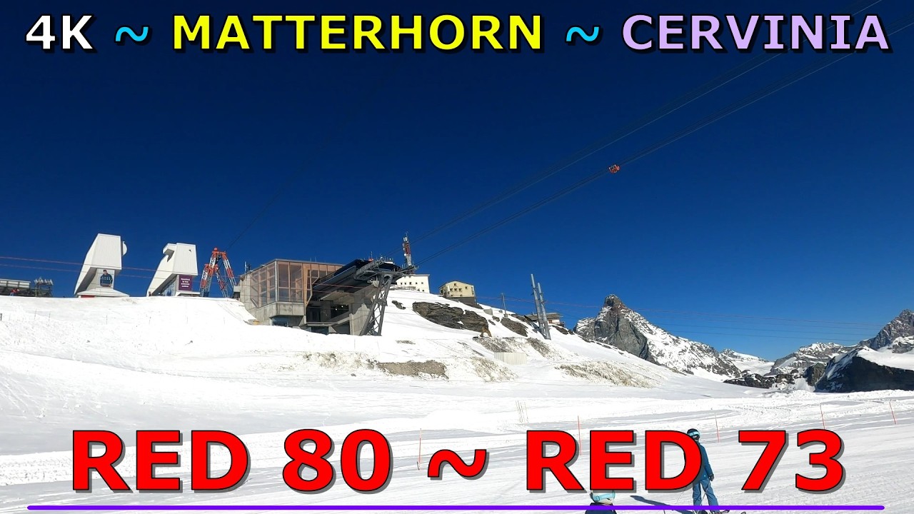 Cervinia Italy Alps Skiing with my Kids | GoPro POV 4K!! Matterhorn ☀️ April 2025