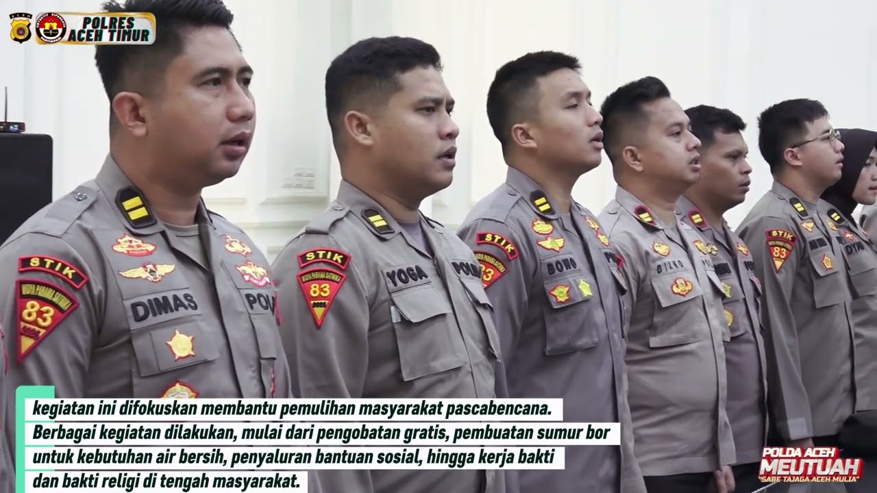 Kapolres Aceh Timur Membuka Kegiatan Pengabdian Masyarakat Mahasiswa Lemdiklat Polri Angkatan 83 WPS