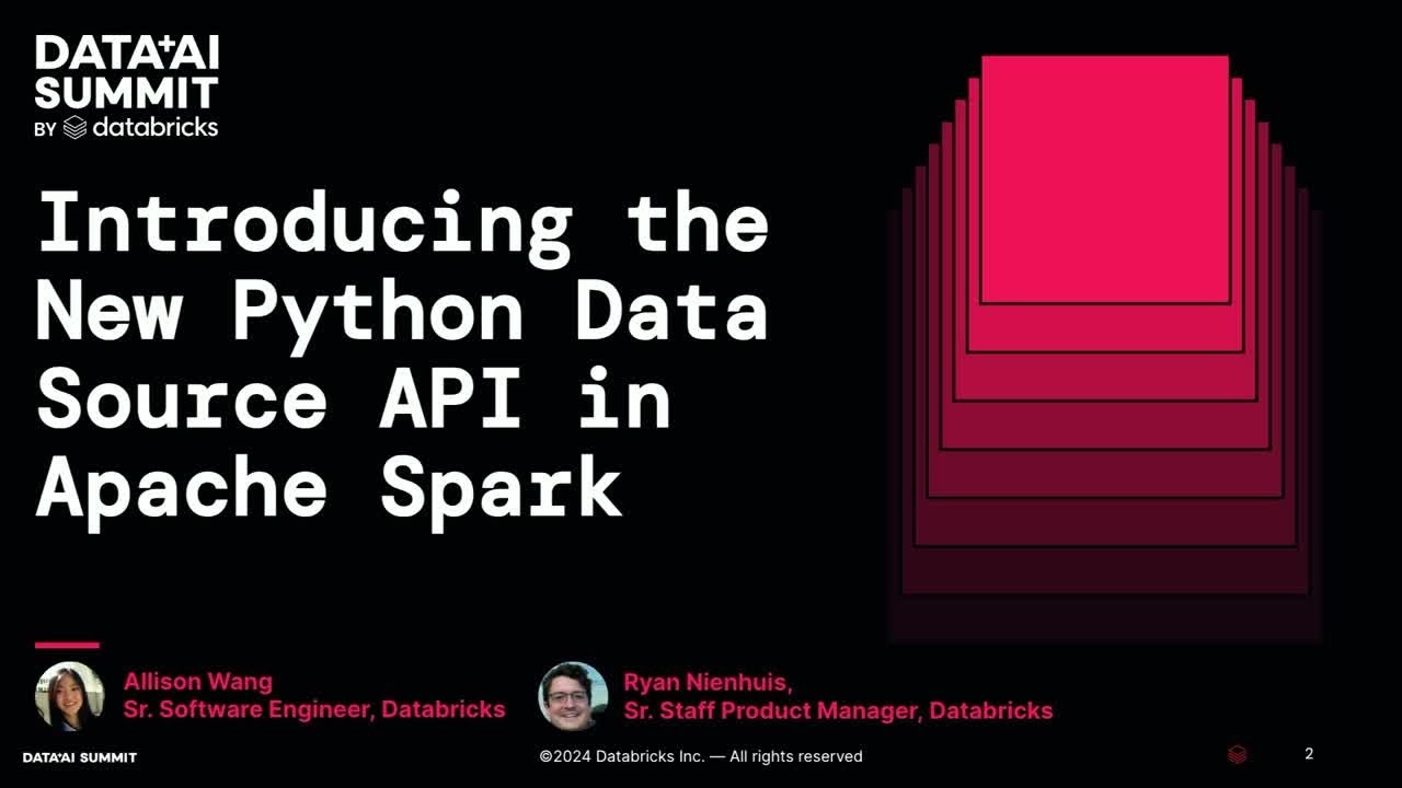 Introducing the New Python Data Source API for Apache Spark&trade;