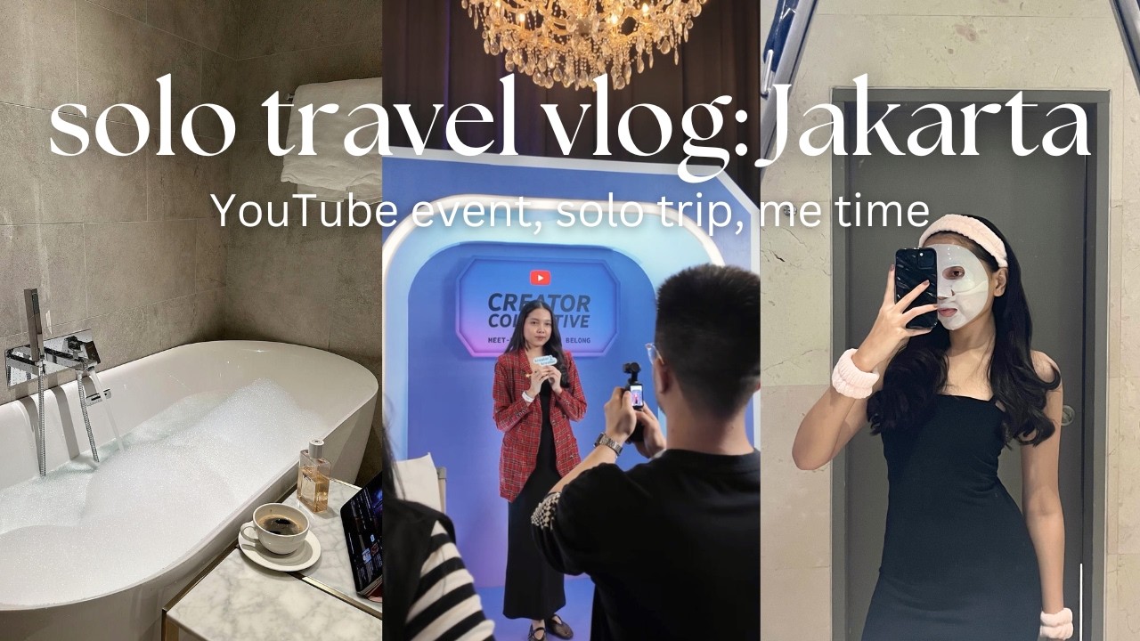spend 24 hours in Jakarta with me: YouTube event, solo trip, me time