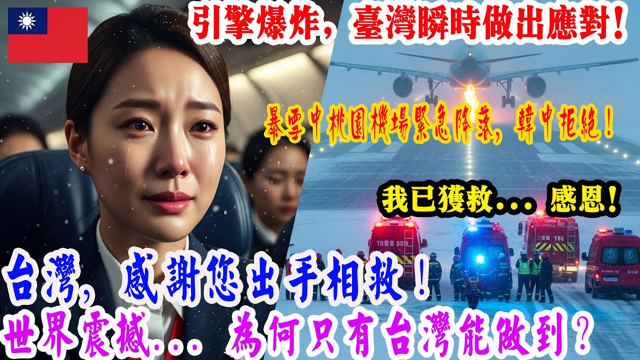 【來自國外的反應】引擎重度故障，多座大型機場拒降，暴風雪生死瞬間，瑞士航班緊急降落桃園機場，瑞士空服員含淚講述飛行生涯最恐懼的一刻｜來自國外的感人故事