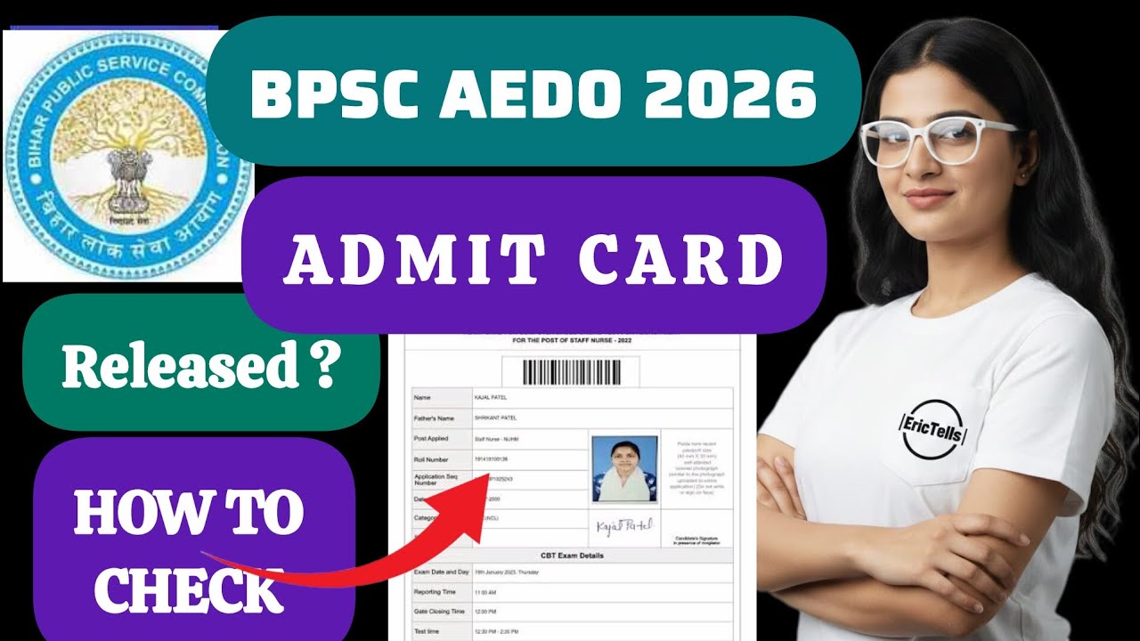 bpsc aedo admit card 2026 | bpsc aedo hall ticket 2026