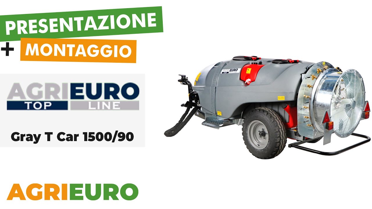 Presentazione e Montaggio dell'Atomizzatore AgriEuro Top-Line Gray T Car 1500/90