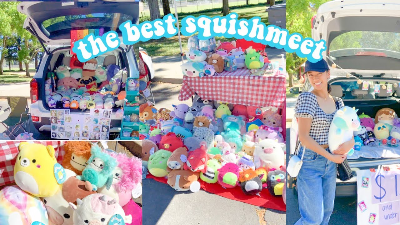 come w/ me to a squish meet!! the best one yet!! super rare squishmallows