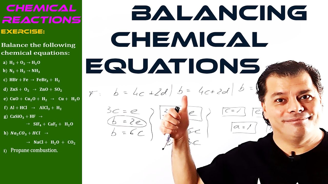 How to balance chemical reactions by eye and numerically 😃 Master chemical adjustments 👍