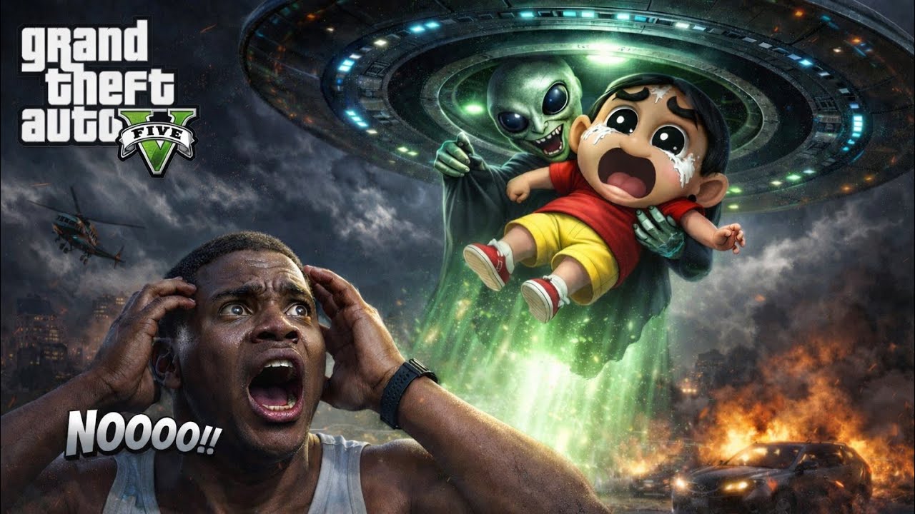 #4 ALIEN NE SHINCHAN KO KIDNAP KAR LIYA 😲#gta 