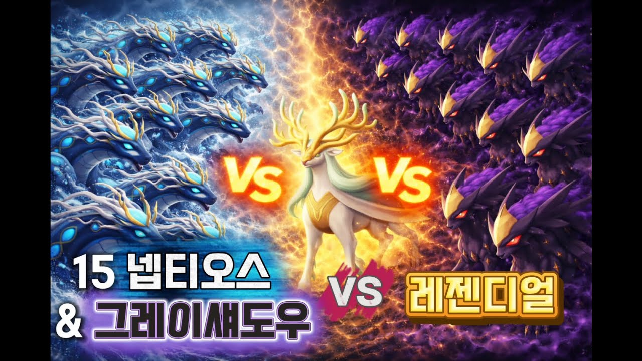 [팰월드 레이드 21, 넵티오스/그레이섀도우(전귀터냉/전귀다냉)][포럼서버] 15+9/14(21)(+1)넵티오스/그레이섀도우 vs 레젠디얼 궁극