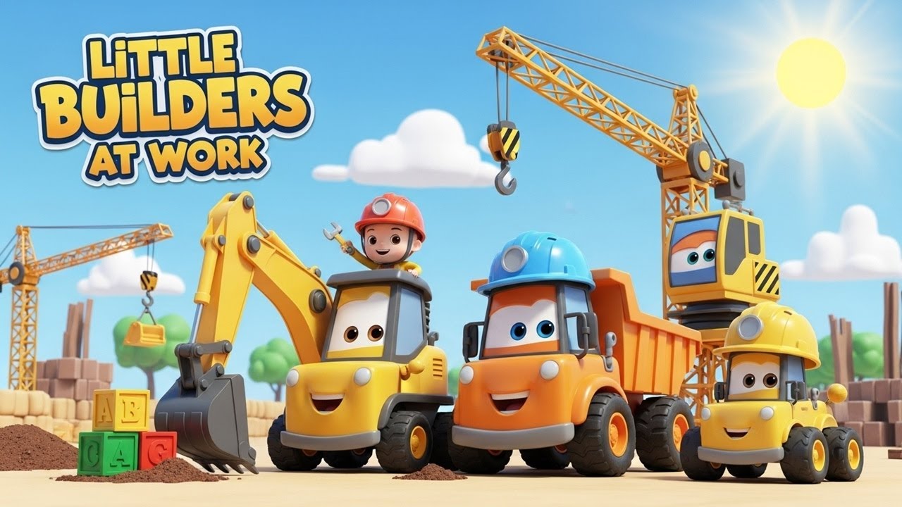 Little Builders at Work | Build as a Team | Nursery Rhymes & Kids Songs | Babyland