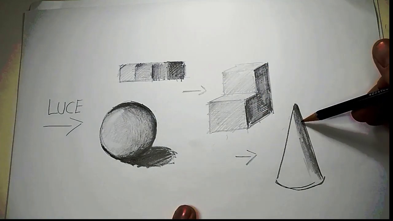 esercizi di chiaroscuro a matita