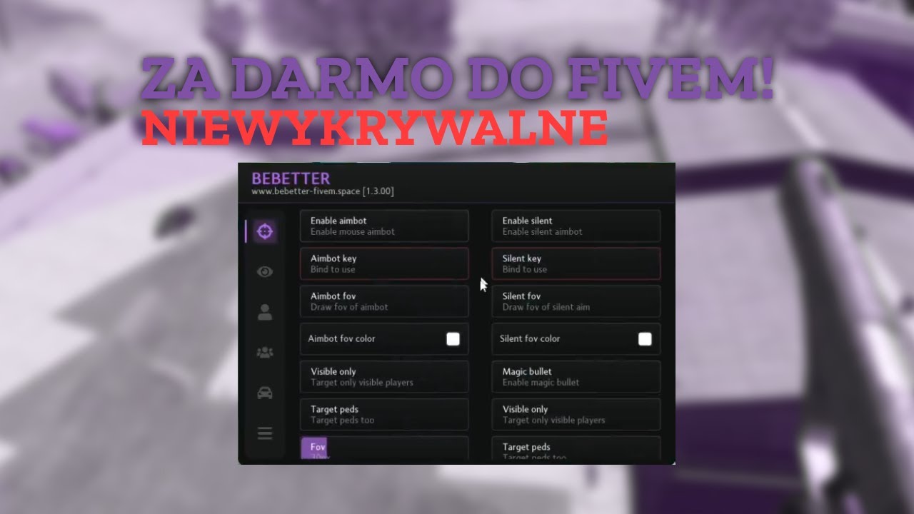 NIEWYKRYWALNY DARMOWY CHEAT DO FIVEM [2025] [DZIAŁA] #bebetterfivem #bebetter