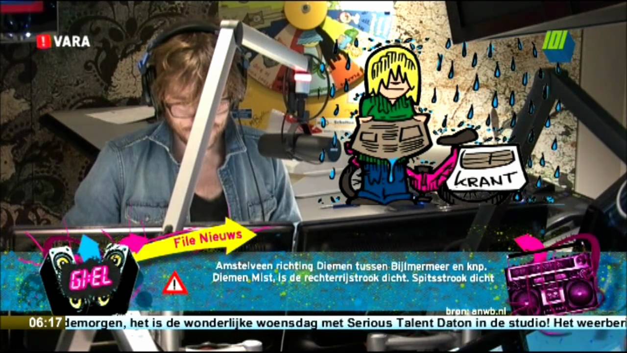 23-3-2011 krantenmeisjes Susan & Miranda @ 3fm
