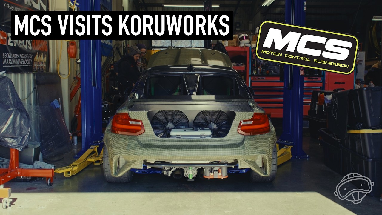 MOTION CONTROL SUSPENSION VISITS KORUWORKS! MEASURING CUSTOM COILOVERS FOR EUROFIGHTER BMW AND FRS!