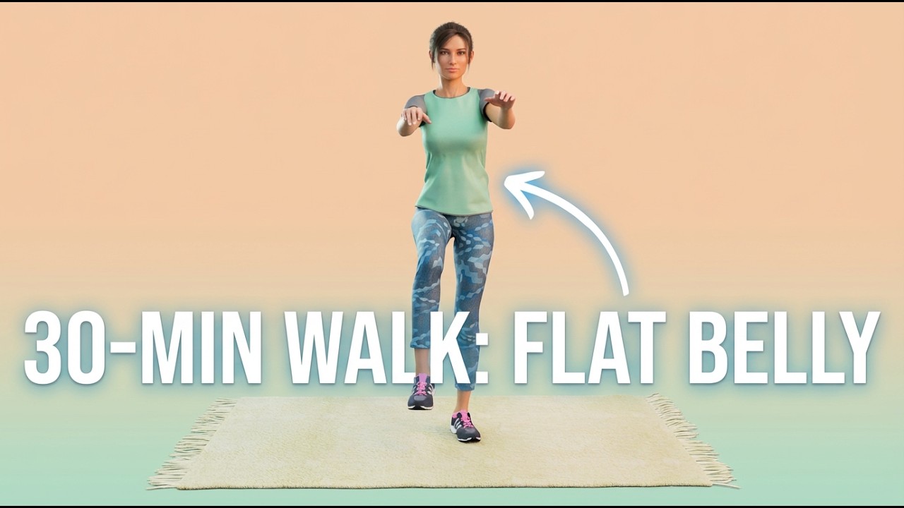 30-Min Walk: Flat Belly & Fast Fat Loss At Home