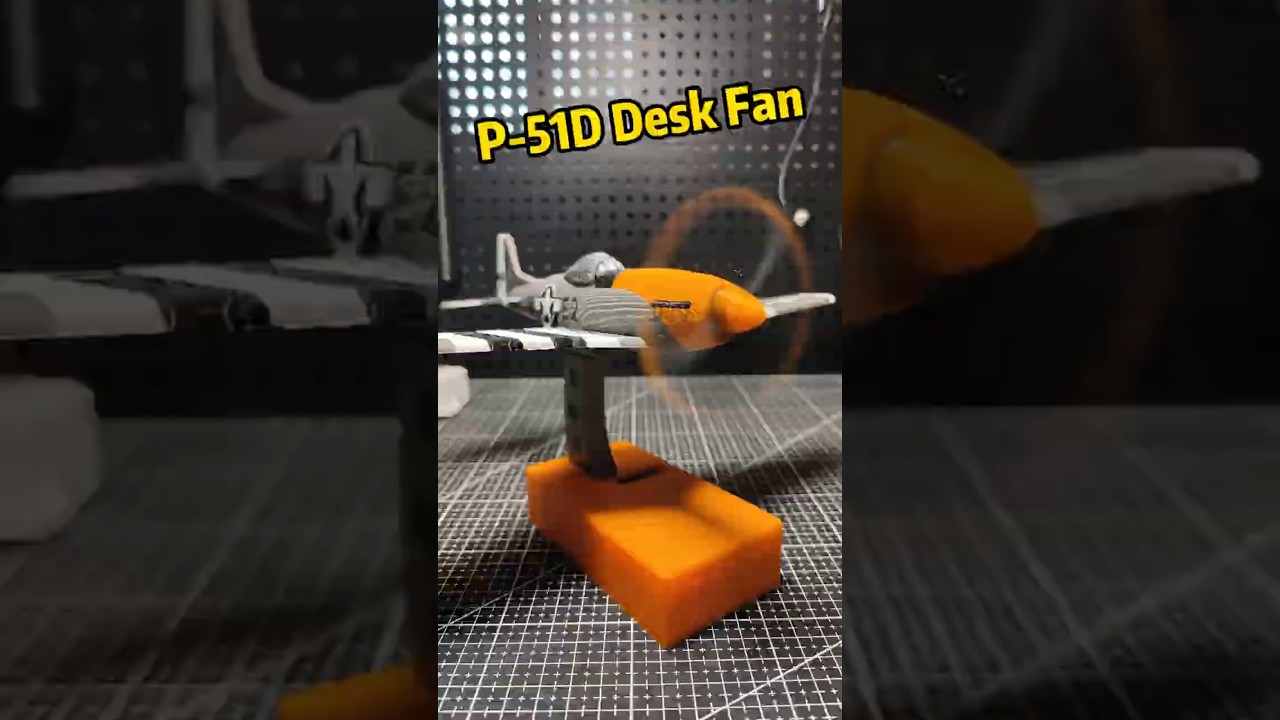 3D Printed P-51D Desk Fan # 3dprinting