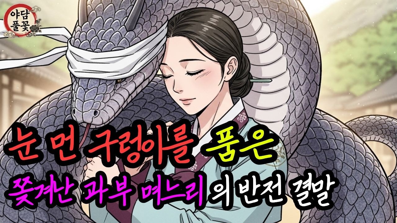 눈 먼 구렁이 품은 과부 며느리의 충격적인 정체 | 설화 야담 조선 전설 교훈 권선징악 수면동화