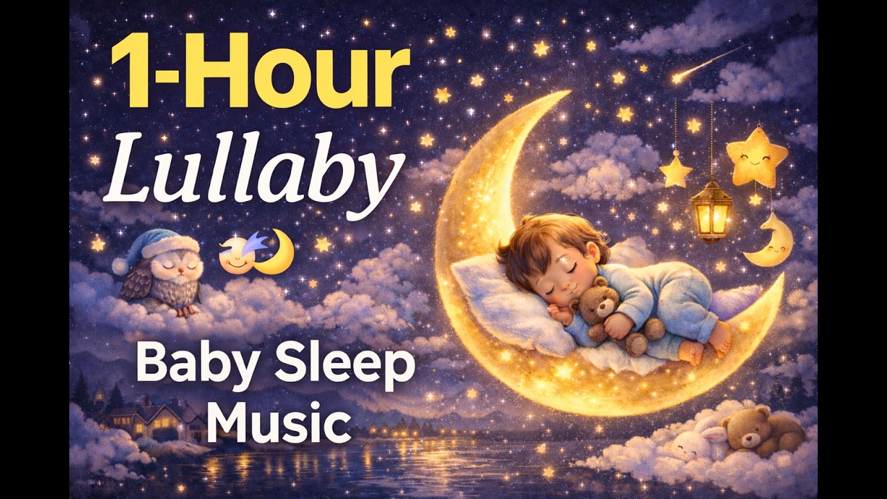 1시간 연속 자장가 | 아기 잠재우기 음악 - 1-Hour Continuous Lullaby🌙✨ | Soothing Baby Sleep Music