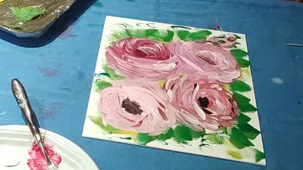 Dipingiamo Rose in semplici passi e in pochi minuti