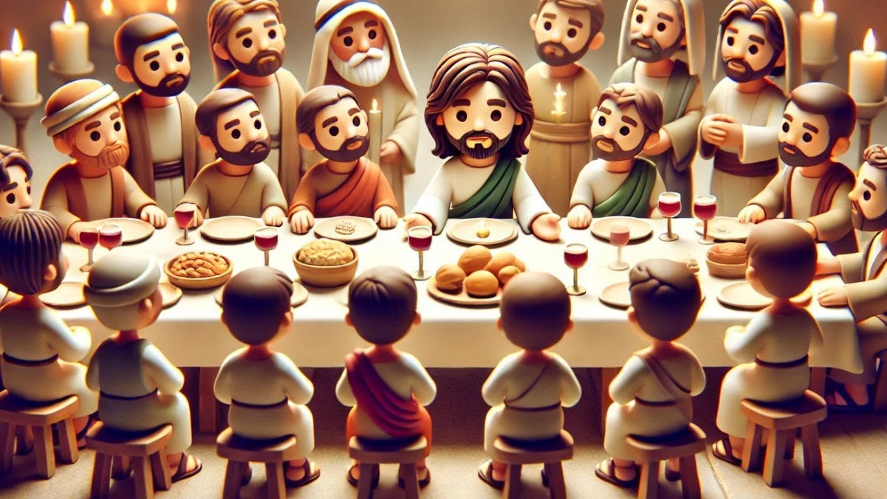 La Última Cena: Una Historia de Amor y Humildad. Biblia para niños