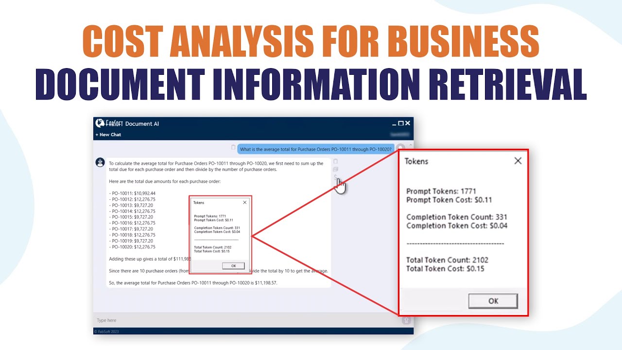 ChatGPT: Cost Analysis for Business Document Information Retrieval