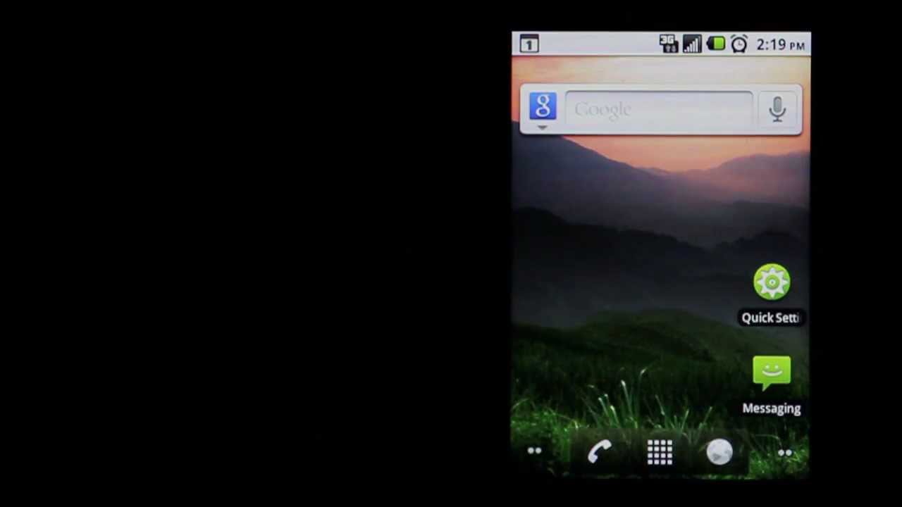 Optimus V flashlight feature test review for the Android based Virgin Mobile LG smart phone vm670