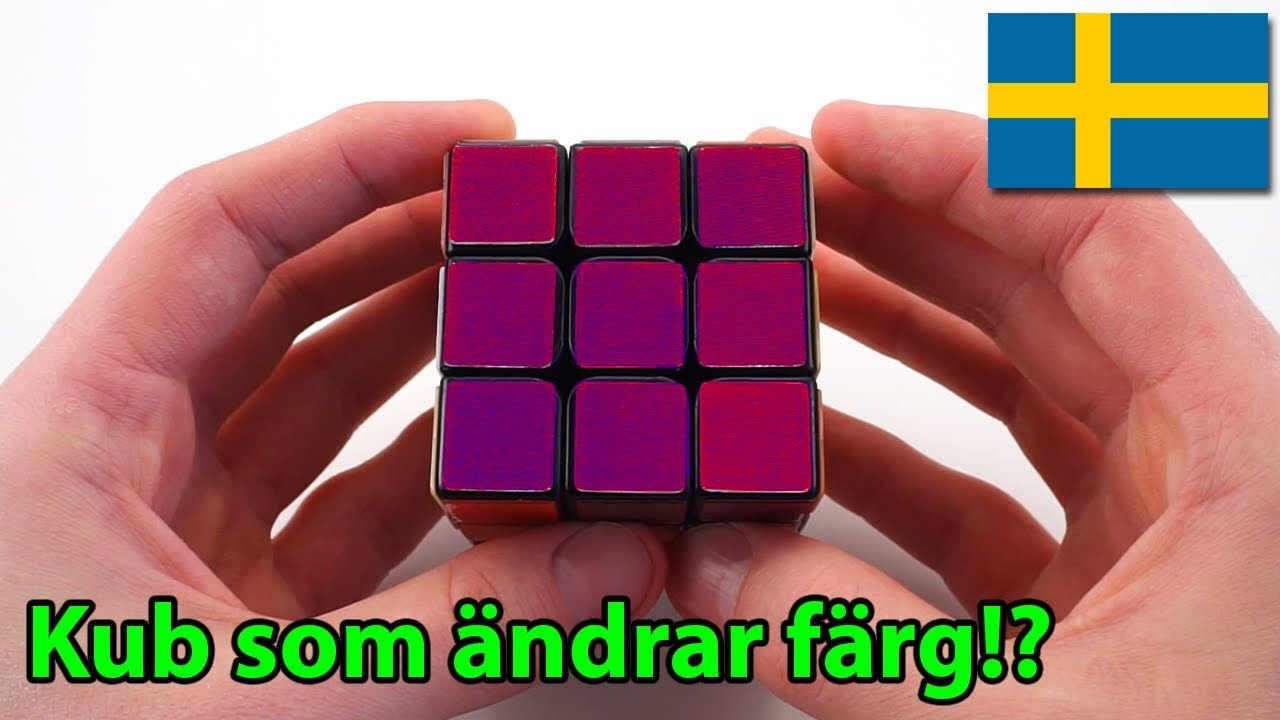 Världens svåraste Rubik's kub? - Kub som ändrar färg!
