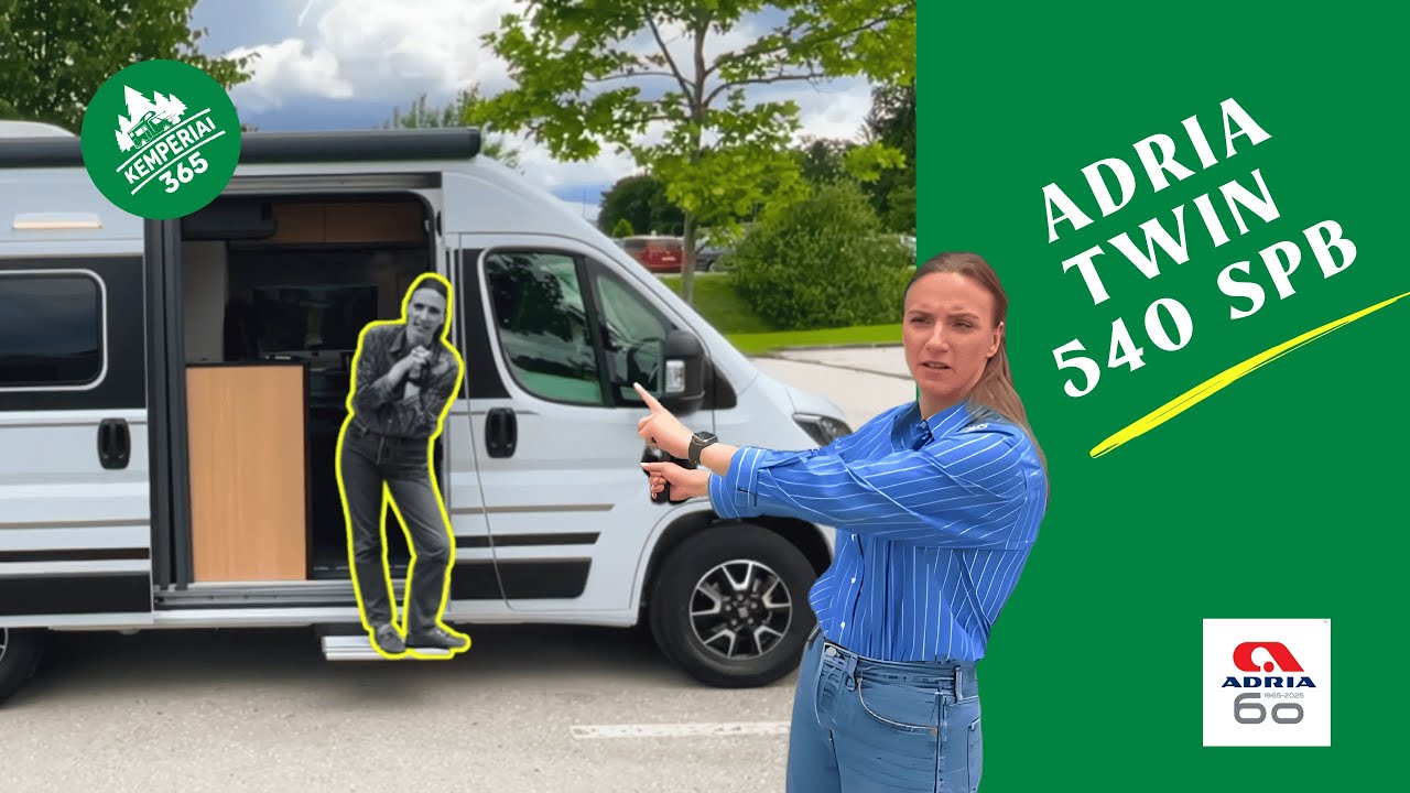 Adria Twin 540 SPB – kompaktiškas kemperis | Kemperiai 365  | Apžvalga