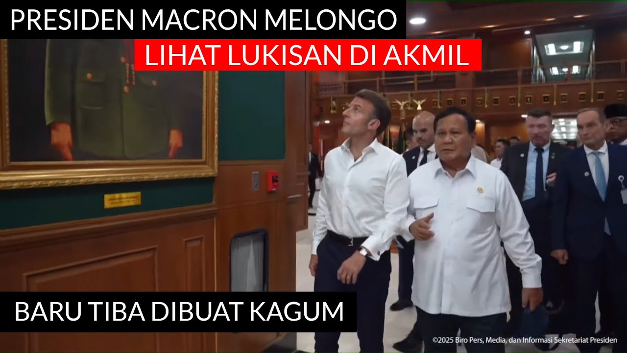 NAIK HELIKOPTER, PRESIDEN PRABOWO & PRESIDEN MACRON TIBA DI AKMIL MAGELANG