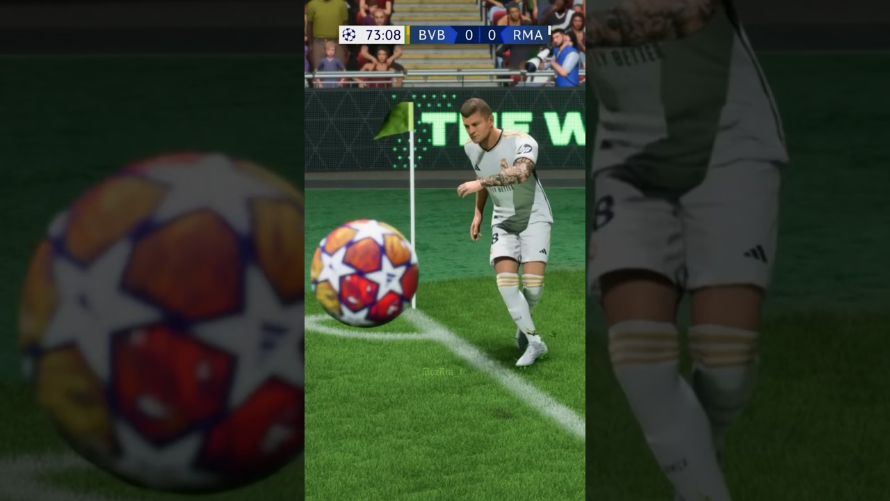 Real Madrid vs Dortmund UCL Final Highlights recreated 🔥 #eafc #eafc24 #fc24 #football #shorts