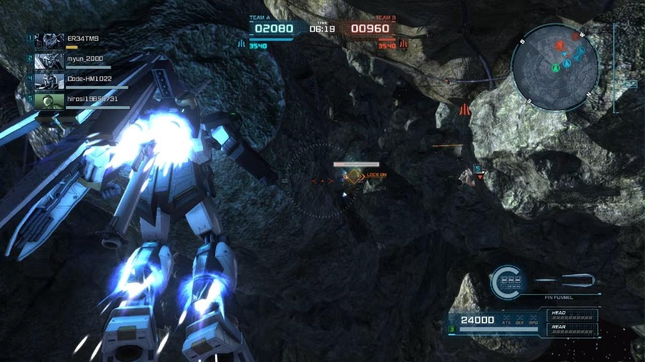Gundam Battle Operations #7845: Nu Gundam Lv 1 (700 Cost) in Space