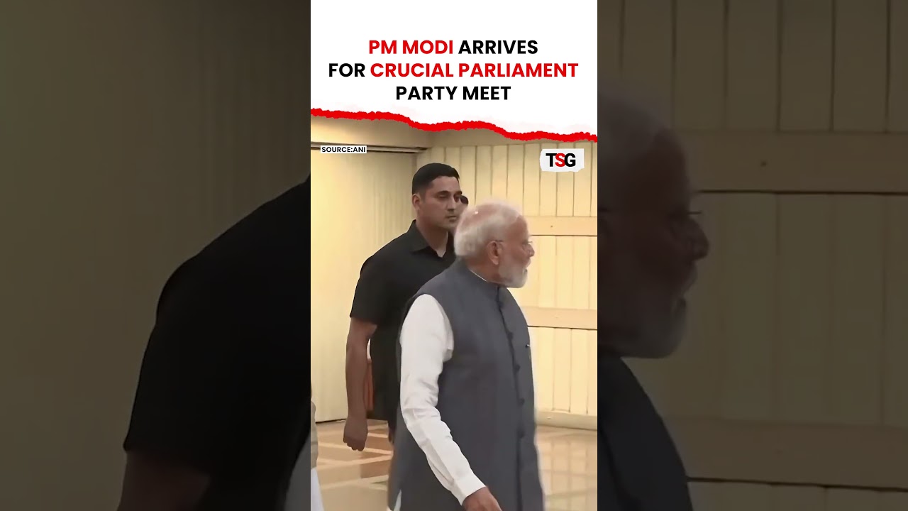 PM Modi Arrives For Parliament Party Meet, BJP's Big Strategy Discussion Begins | TSG