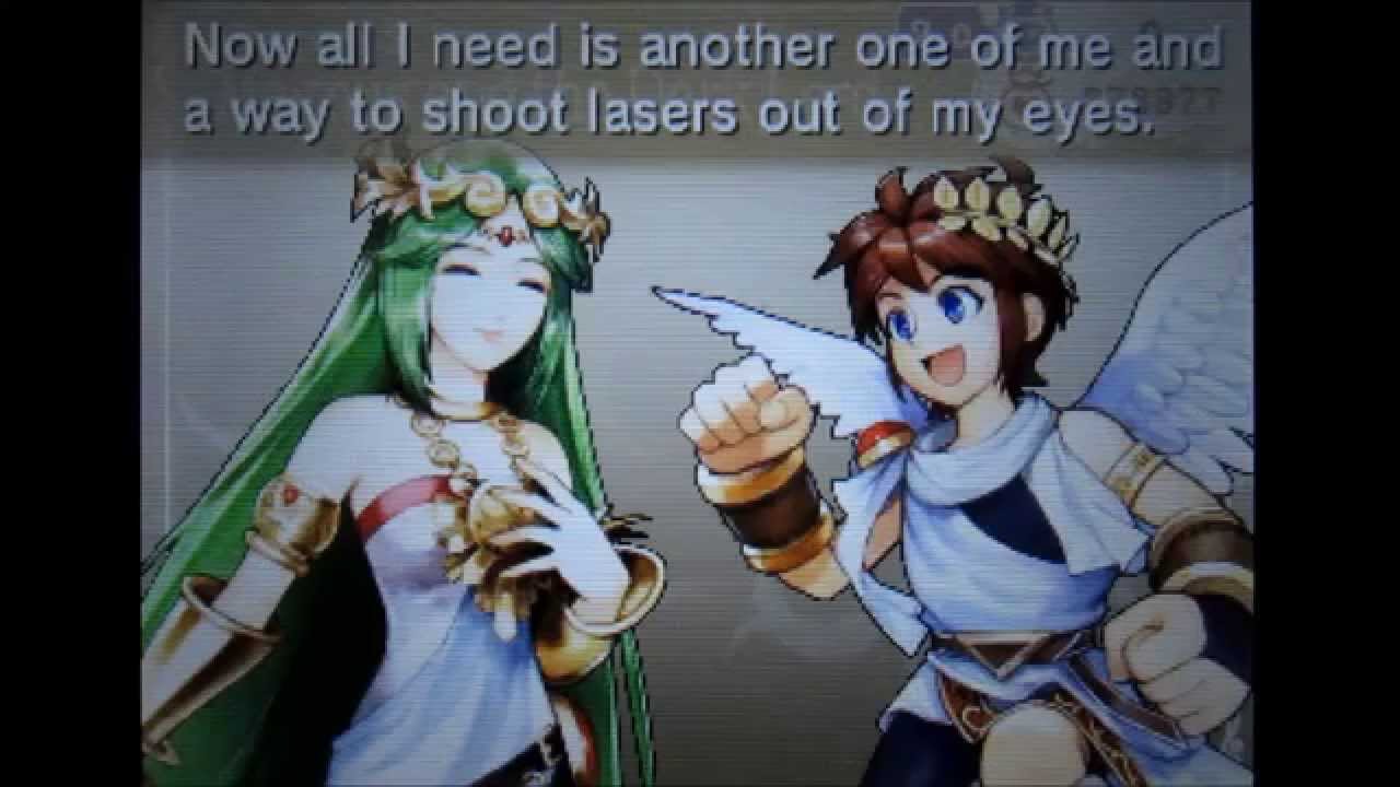 Pit is Lady Palutena's Orbitar (One of Two Orbitars Weapon Dialogues) - Kid Icarus: Uprising