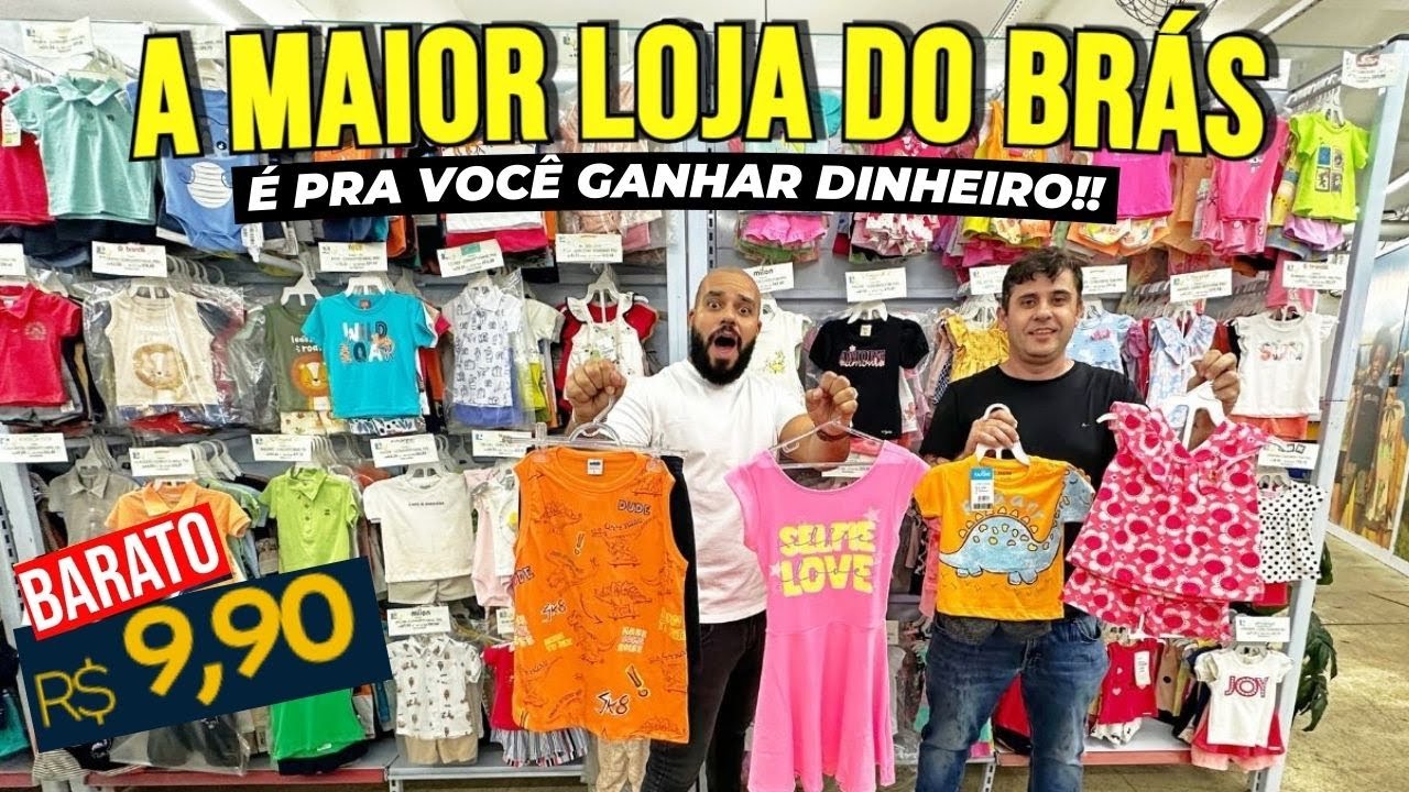 BRÁS | ROUPAS DE MARCA INFANTIL POR R$9,90 COMPRE + BARATO MODA INFANTIL NO BRÁS SP ATACADO INFANTIL