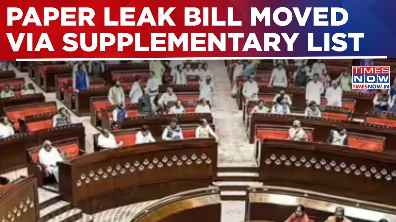 Paper Leak Bill Moved Via Supplementary List; Rajya Sabha Set For High-Voltage Face-Off