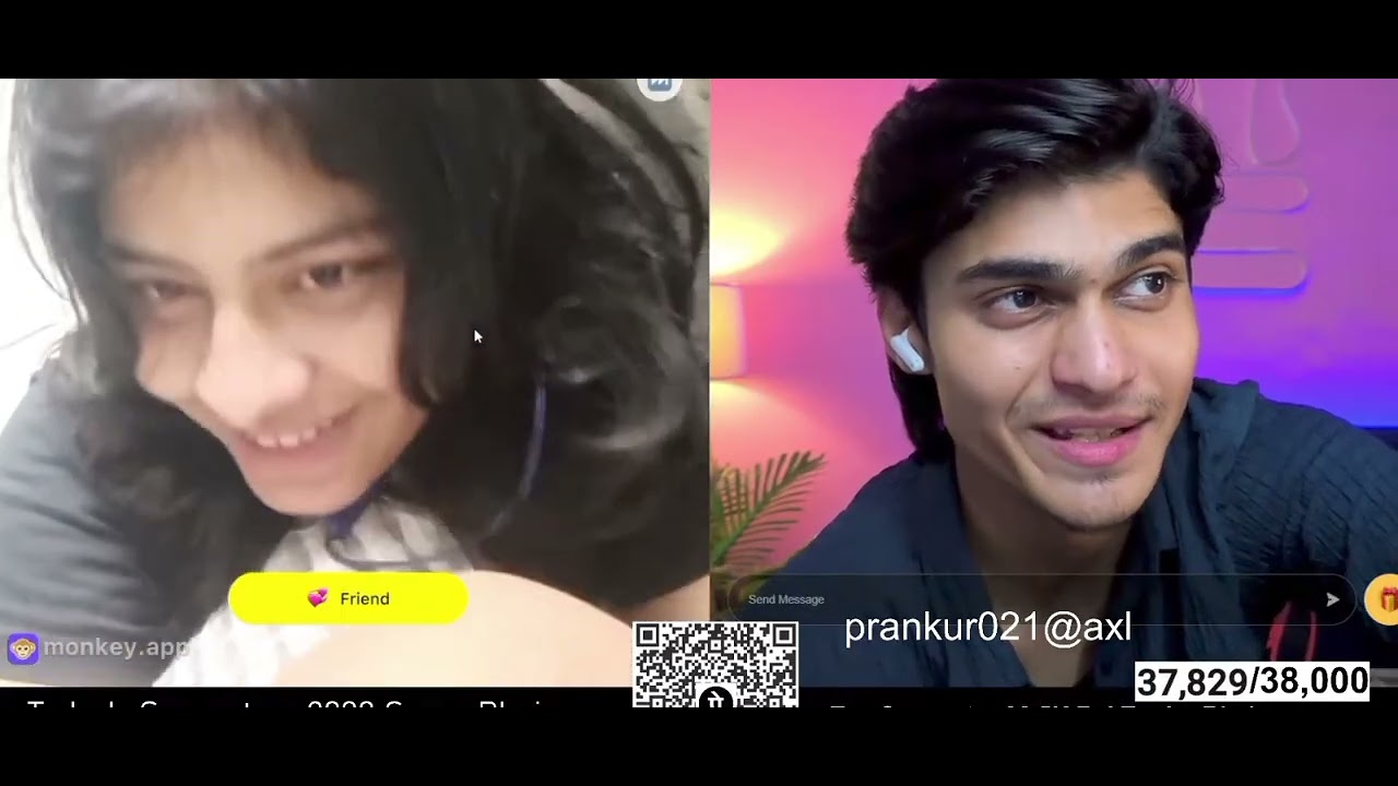 Naughty girl 😘😘 girl and boy conversation 🫰🫰omgal and monkey app👍👍