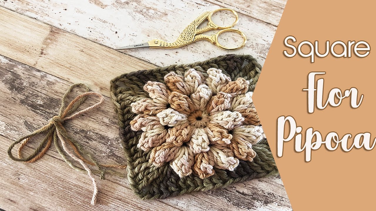 SQUARE FLOR PIPOCA por Neila Dalla Costa