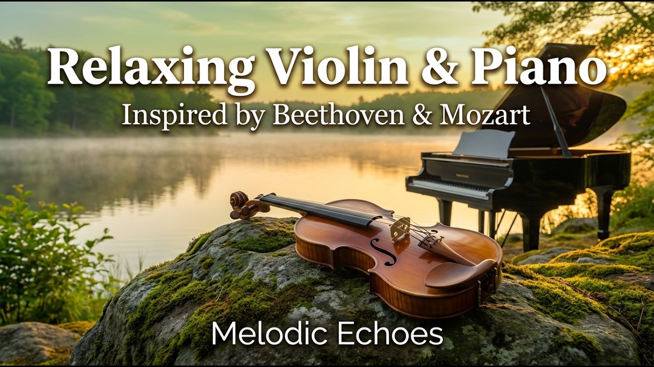 Relaxing Violin & Piano for Focus and Calm | Inspired by Beethoven & Mozart