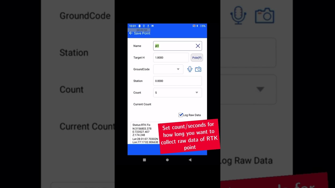 RTK with Raw data logging in Hi Target | Hi Survey Road